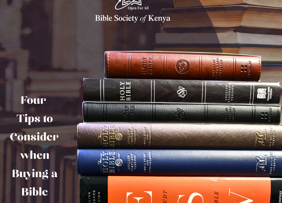 Four Tips to Consider when Buying a Bible